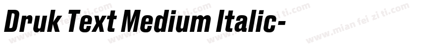 Druk Text Medium Italic字体转换